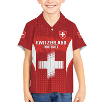 Custom Switzerland Football 2026 Kid Hawaiian Shirt Hopp Schwiiz - Wonder Print Shop
