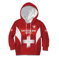 Custom Switzerland Football 2026 Kid Hoodie Hopp Schwiiz - Wonder Print Shop