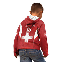 Custom Switzerland Football 2026 Kid Hoodie Hopp Schwiiz - Wonder Print Shop