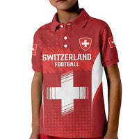 Custom Switzerland Football 2026 Kid Polo Shirt Hopp Schwiiz - Wonder Print Shop