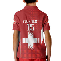 Custom Switzerland Football 2026 Kid Polo Shirt Hopp Schwiiz - Wonder Print Shop
