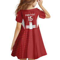 Custom Switzerland Football 2026 Kid Short Sleeve Dress Hopp Schwiiz - Wonder Print Shop