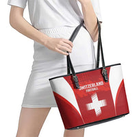 Switzerland Football 2026 Leather Tote Bag Hopp Schwiiz - Wonder Print Shop