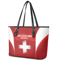 Switzerland Football 2026 Leather Tote Bag Hopp Schwiiz - Wonder Print Shop