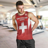 Custom Switzerland Football 2026 Men Tank Top Hopp Schwiiz - Wonder Print Shop
