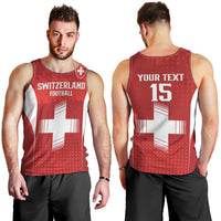 Custom Switzerland Football 2026 Men Tank Top Hopp Schwiiz - Wonder Print Shop