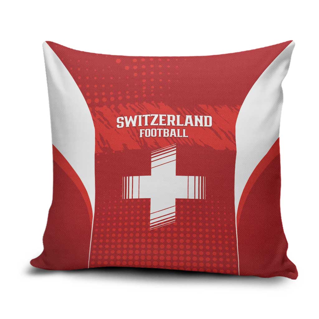 Switzerland Football 2026 Pillow Cover Hopp Schwiiz - Wonder Print Shop