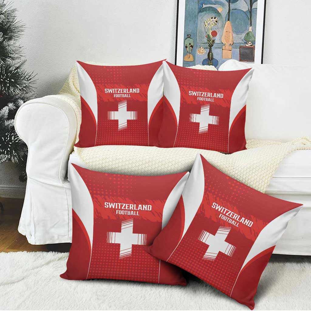 Switzerland Football 2026 Pillow Cover Hopp Schwiiz - Wonder Print Shop