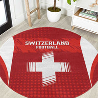 Switzerland Football 2026 Round Carpet Hopp Schwiiz - Wonder Print Shop