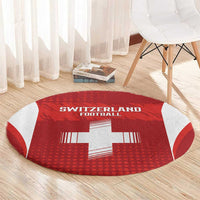 Switzerland Football 2026 Round Carpet Hopp Schwiiz - Wonder Print Shop