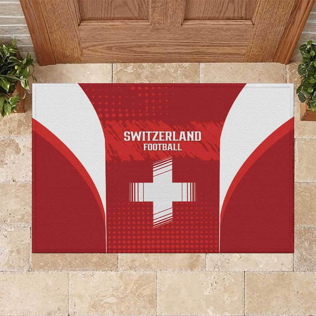 Switzerland Football 2026 Rubber Doormat Hopp Schwiiz - Wonder Print Shop