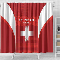 Switzerland Football 2026 Shower Curtain Hopp Schwiiz - Wonder Print Shop