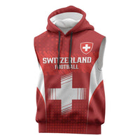 Custom Switzerland Football 2026 Sleeveless Hoodie Hopp Schwiiz - Wonder Print Shop