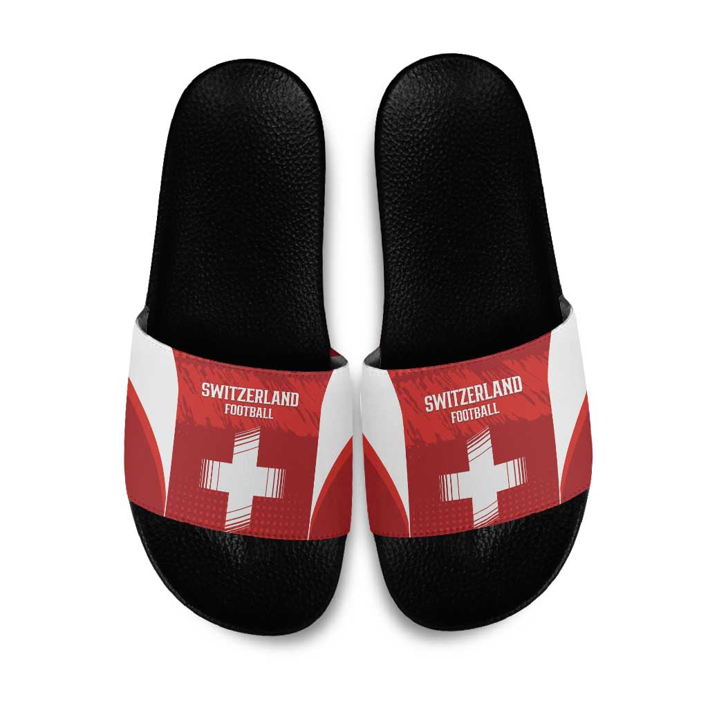 Switzerland Football 2026 Slide Sandals Hopp Schwiiz - Wonder Print Shop