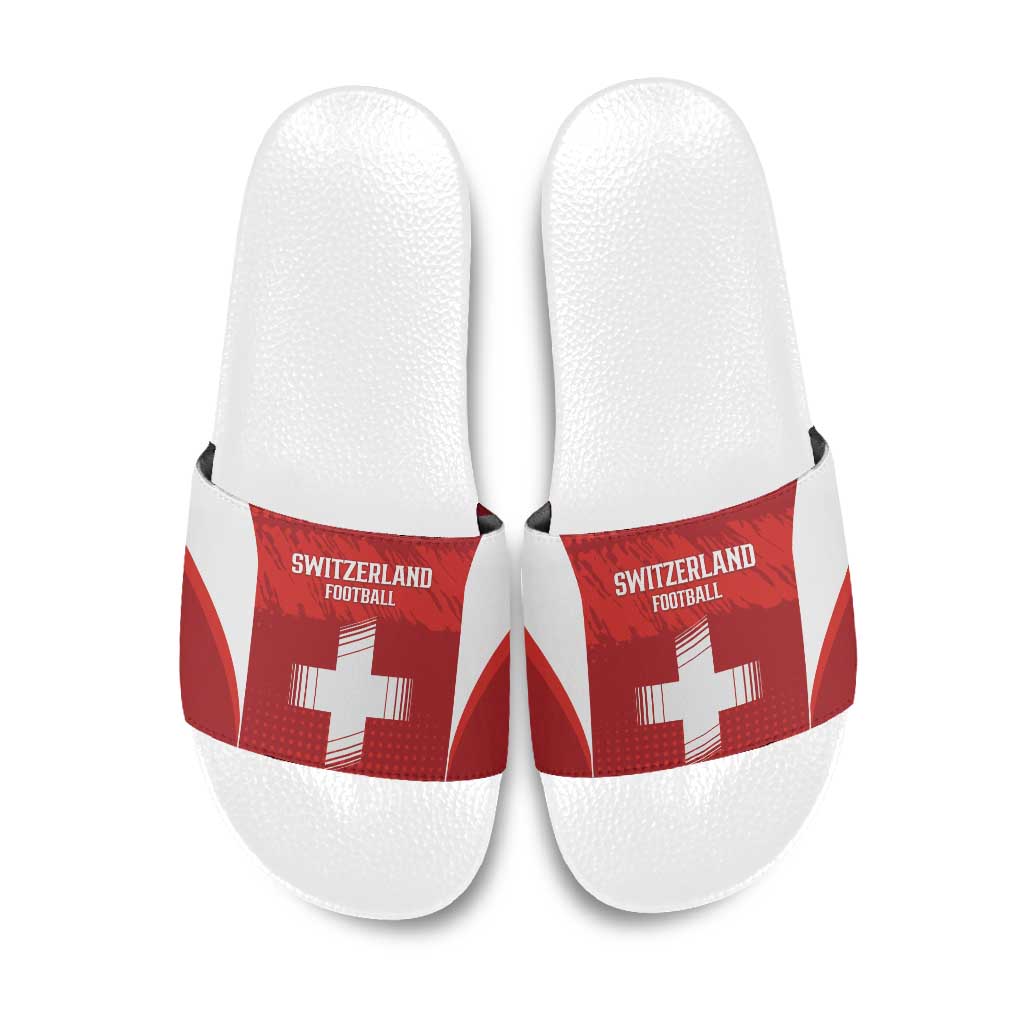 Switzerland Football 2026 Slide Sandals Hopp Schwiiz - Wonder Print Shop