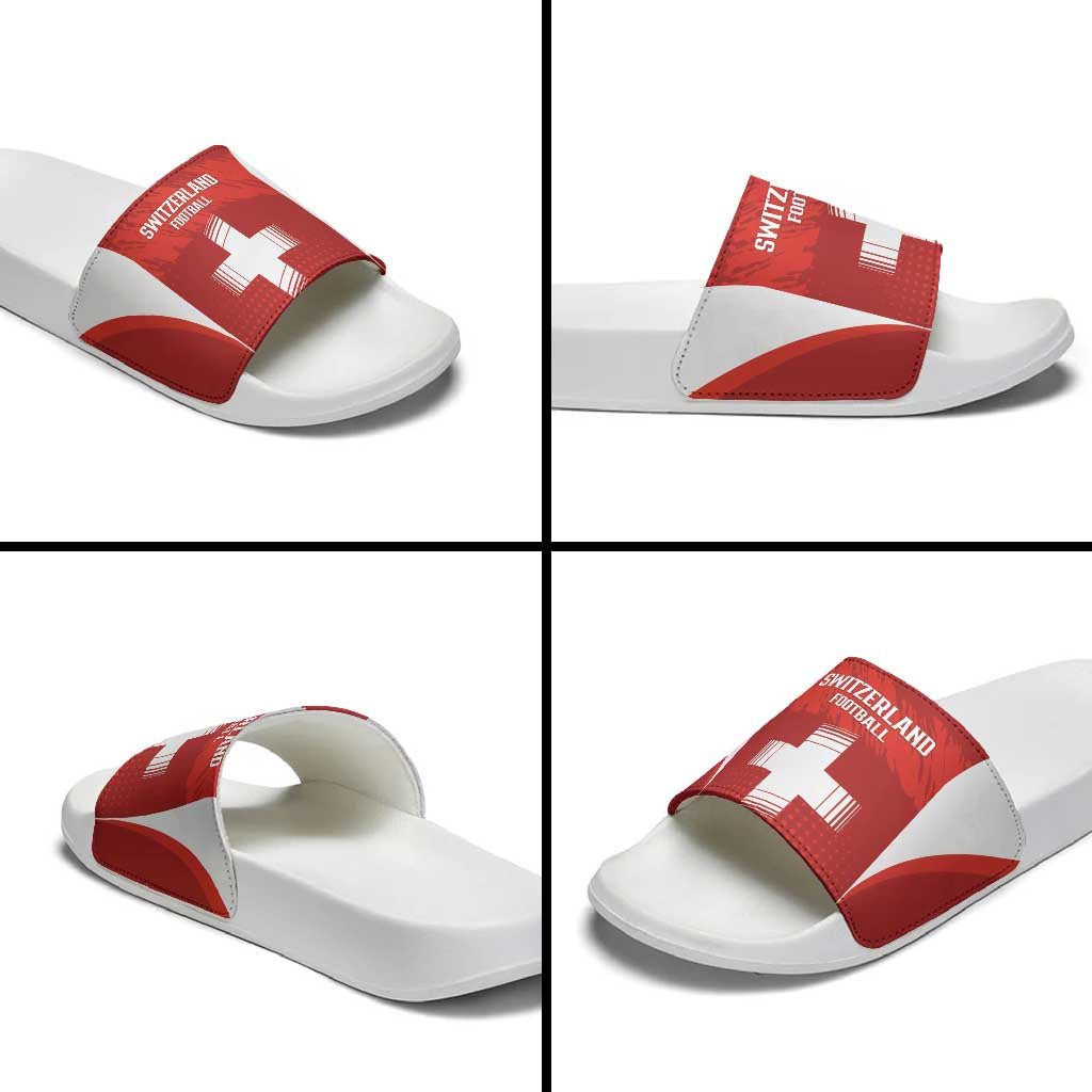 Switzerland Football 2026 Slide Sandals Hopp Schwiiz - Wonder Print Shop
