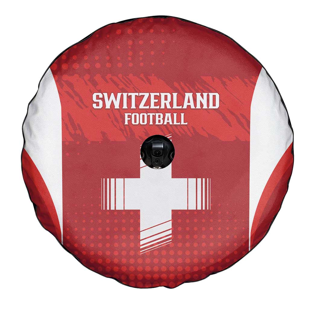 Switzerland Football 2026 Spare Tire Cover Hopp Schwiiz - Wonder Print Shop