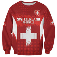 Custom Switzerland Football 2026 Sweatshirt Hopp Schwiiz - Wonder Print Shop