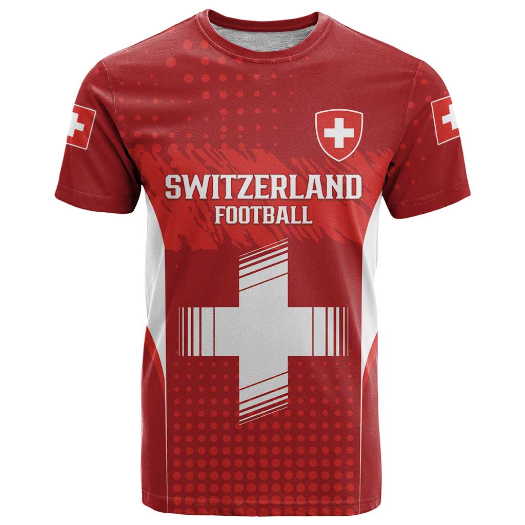 Custom Switzerland Football 2026 T Shirt Hopp Schwiiz - Wonder Print Shop