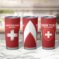 Custom Switzerland Football 2026 Tumbler Cup Hopp Schwiiz - Wonder Print Shop