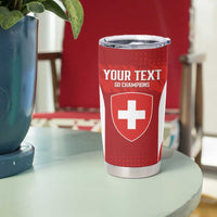 Custom Switzerland Football 2026 Tumbler Cup Hopp Schwiiz - Wonder Print Shop