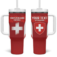 Custom Switzerland Football 2026 Tumbler With Handle Hopp Schwiiz - Wonder Print Shop