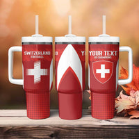 Custom Switzerland Football 2026 Tumbler With Handle Hopp Schwiiz - Wonder Print Shop