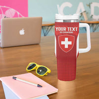 Custom Switzerland Football 2026 Tumbler With Handle Hopp Schwiiz - Wonder Print Shop