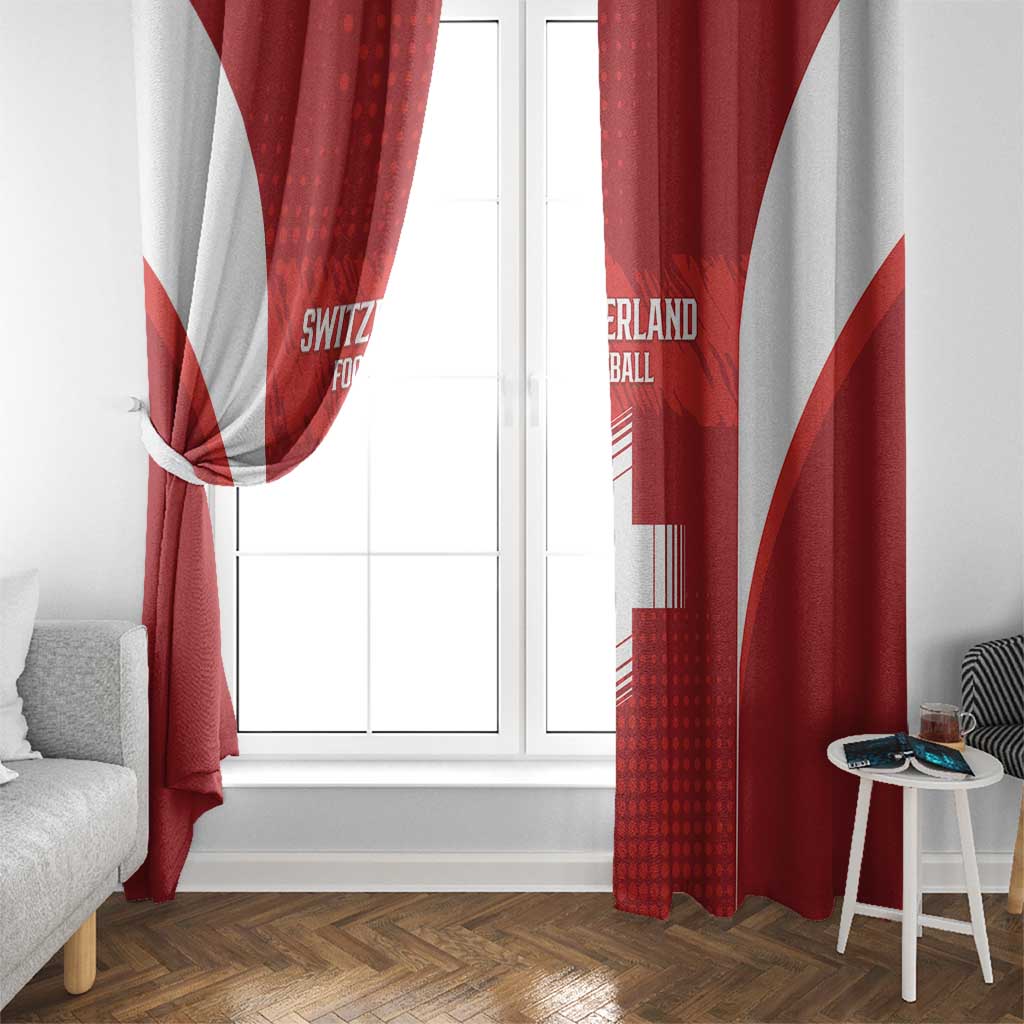 Switzerland Football 2026 Window Curtain Hopp Schwiiz - Wonder Print Shop