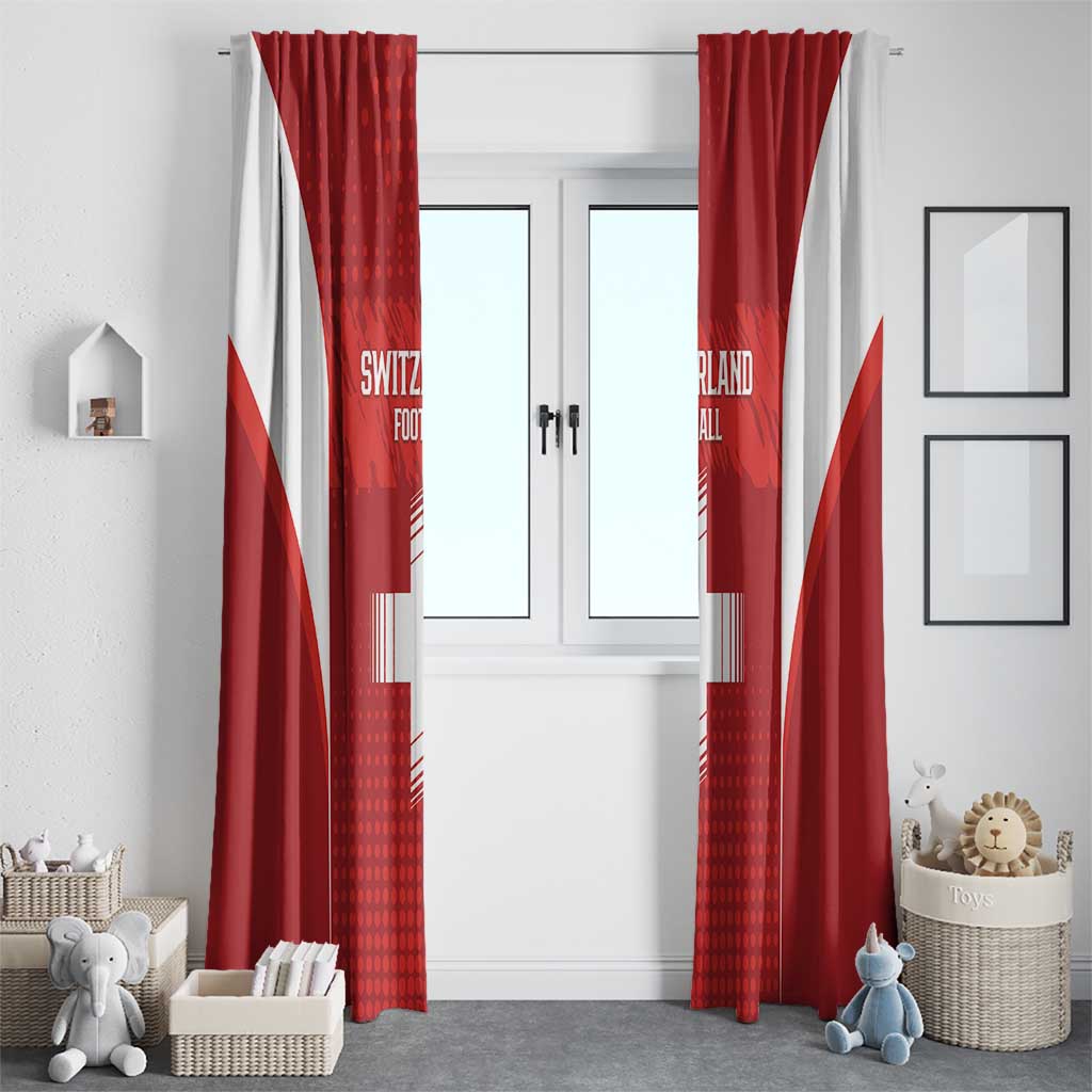 Switzerland Football 2026 Window Curtain Hopp Schwiiz - Wonder Print Shop