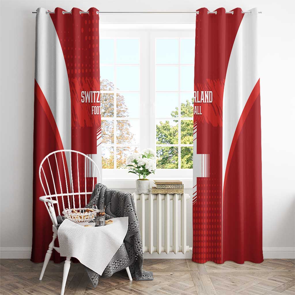 Switzerland Football 2026 Window Curtain Hopp Schwiiz - Wonder Print Shop