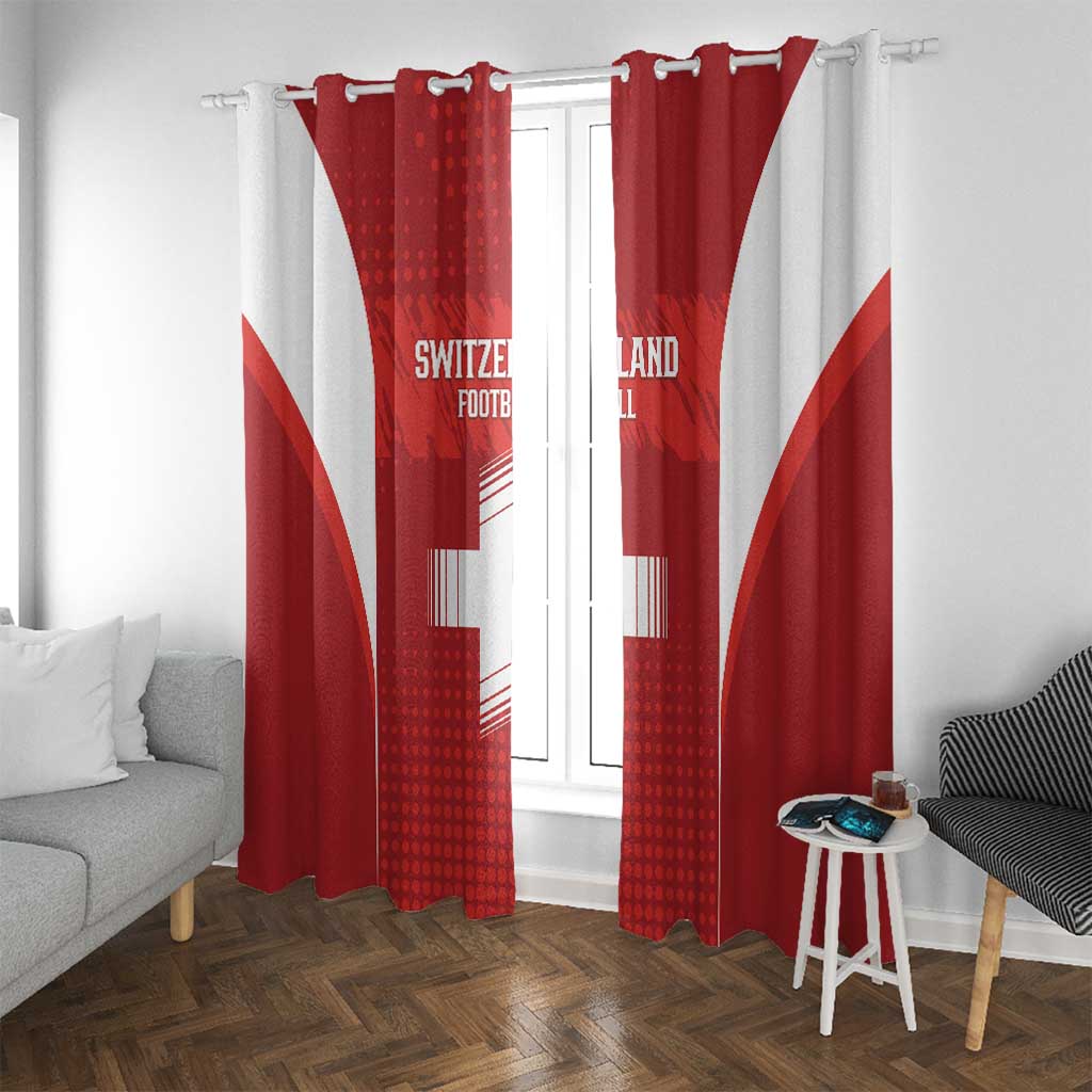 Switzerland Football 2026 Window Curtain Hopp Schwiiz - Wonder Print Shop
