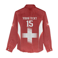 Custom Switzerland Football 2026 Women Casual Shirt Hopp Schwiiz - Wonder Print Shop