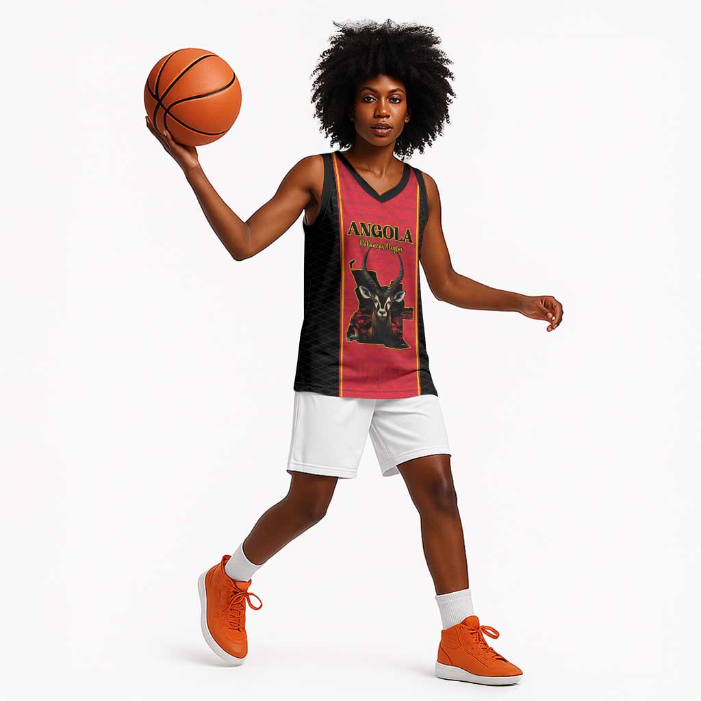 Custom Angola Football Basketball Jersey Come On Palancas Negras - Wonder Print Shop