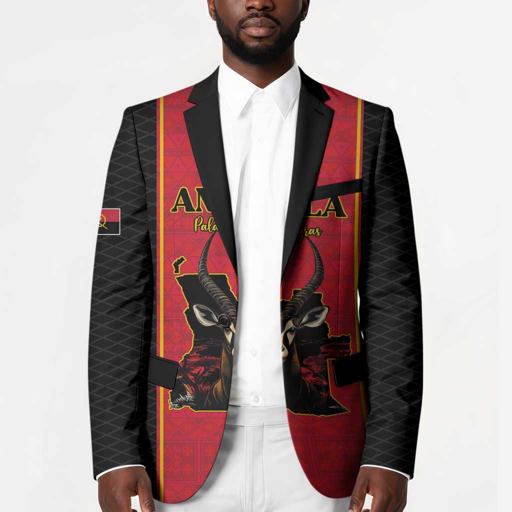 Custom Angola Football Blazer Come On Palancas Negras - Wonder Print Shop