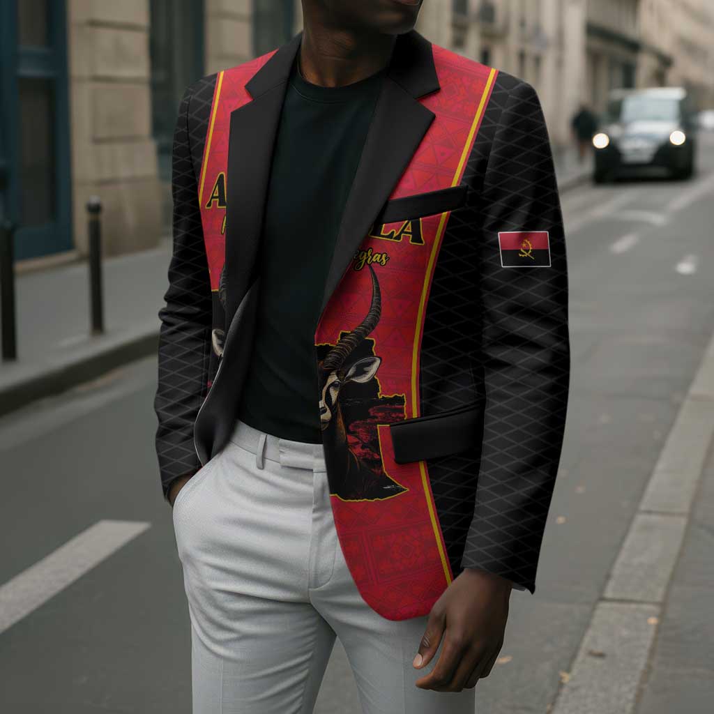 Custom Angola Football Blazer Come On Palancas Negras - Wonder Print Shop