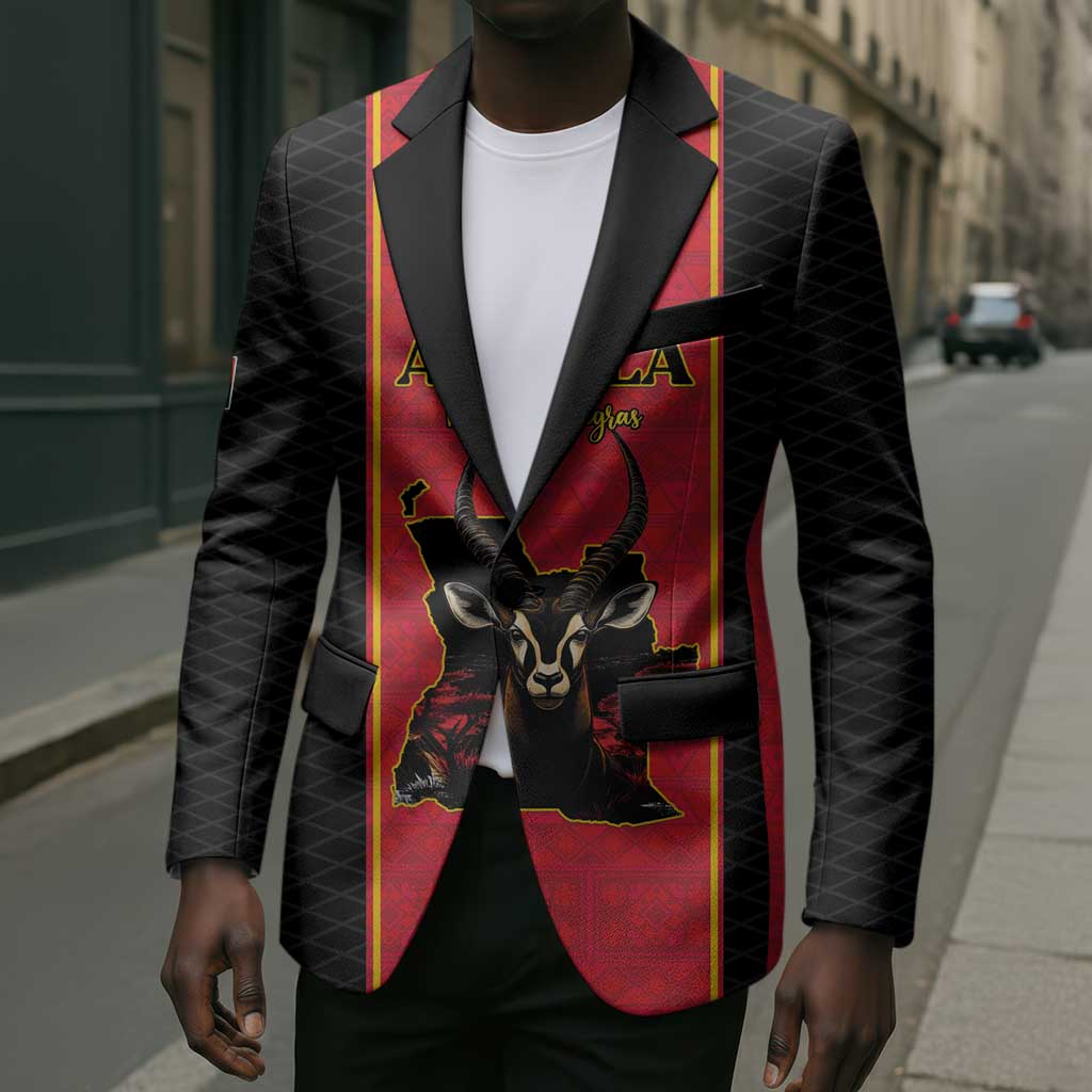 Custom Angola Football Blazer Come On Palancas Negras - Wonder Print Shop