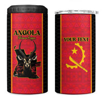 Custom Angola Football 4 in 1 Can Cooler Tumbler Come On Palancas Negras - Wonder Print Shop