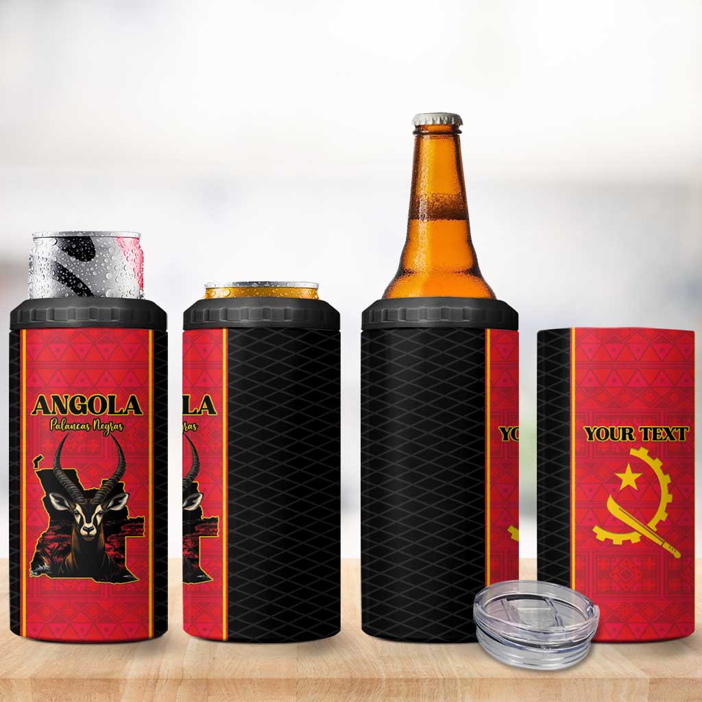 Custom Angola Football 4 in 1 Can Cooler Tumbler Come On Palancas Negras - Wonder Print Shop