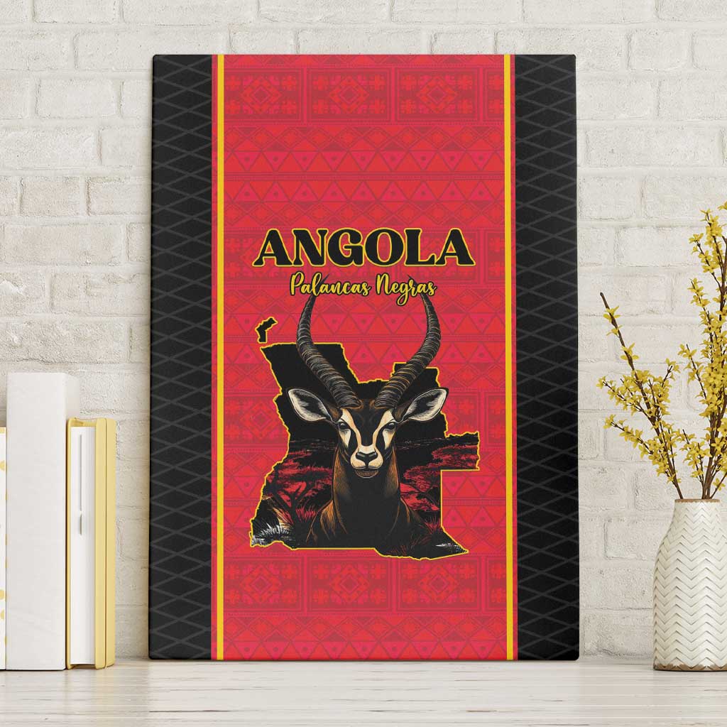 Angola Football Canvas Wall Art Come On Palancas Negras - Wonder Print Shop