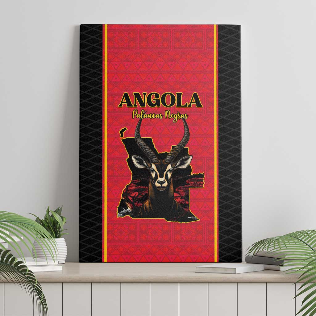 Angola Football Canvas Wall Art Come On Palancas Negras - Wonder Print Shop