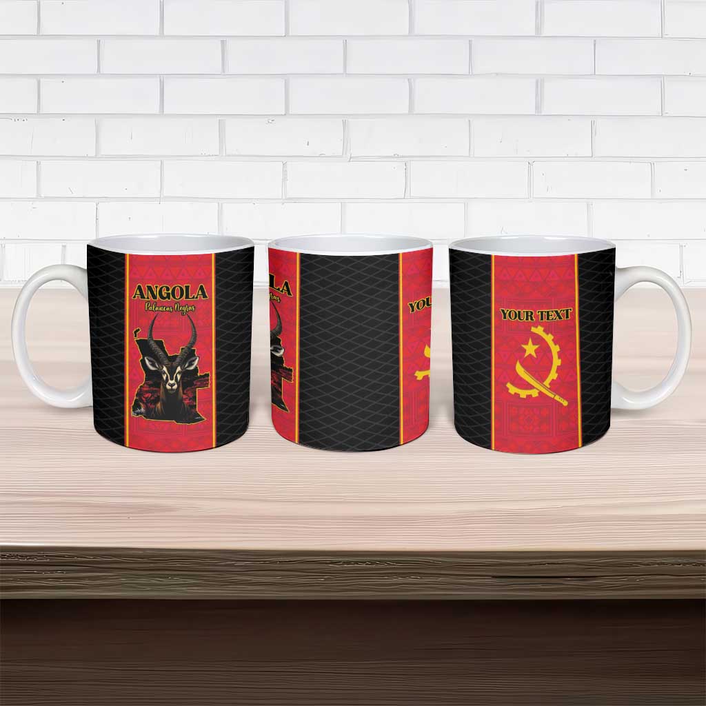 Custom Angola Football Ceramic Mug Come On Palancas Negras - Wonder Print Shop
