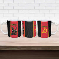 Custom Angola Football Ceramic Mug Come On Palancas Negras - Wonder Print Shop