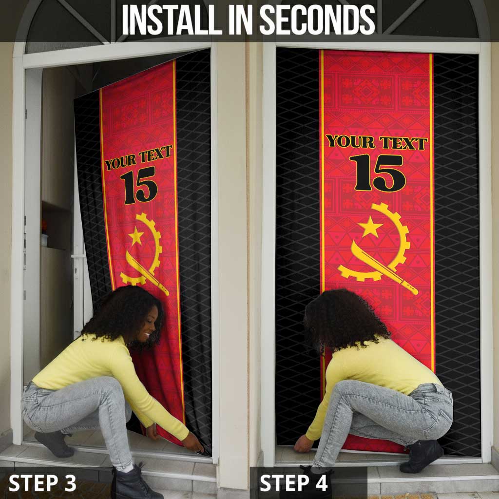 Custom Angola Football Door Cover Come On Palancas Negras - Wonder Print Shop