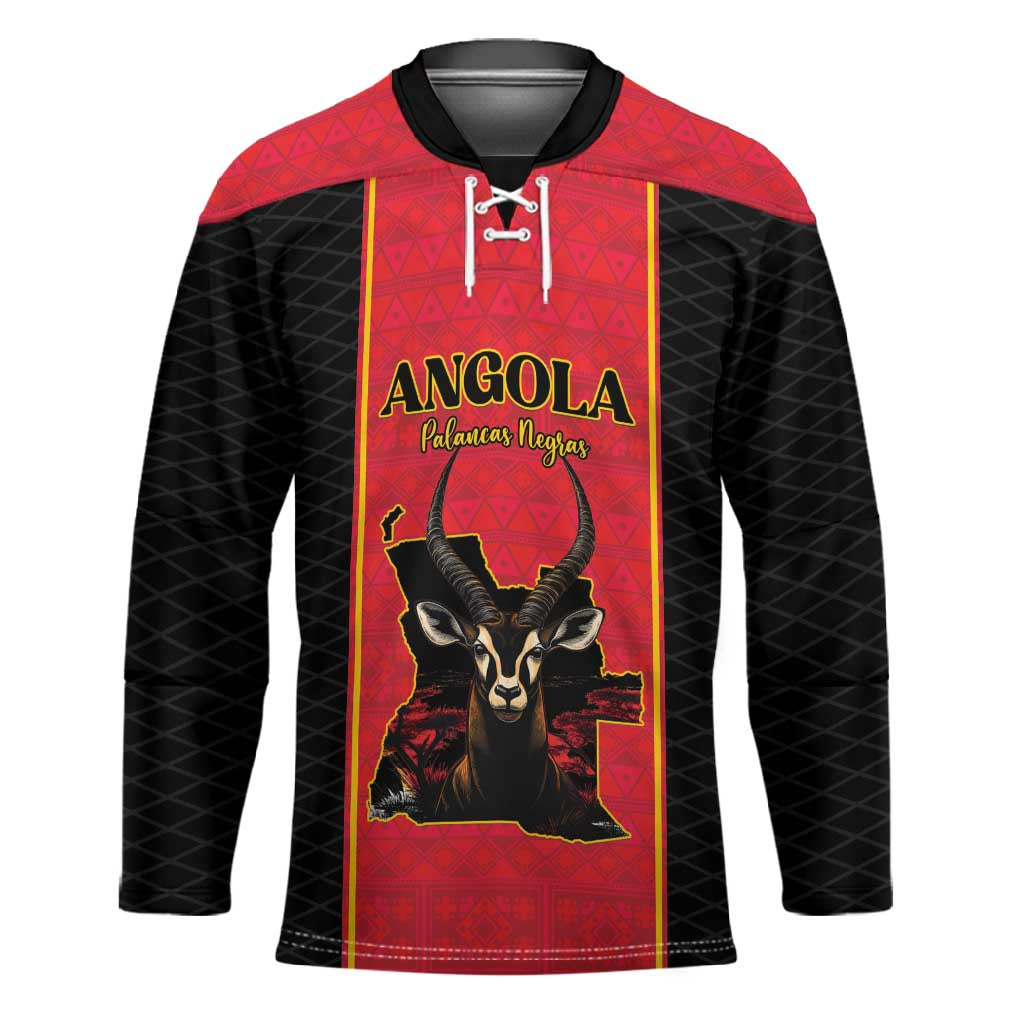 Custom Angola Football Hockey Jersey Come On Palancas Negras - Wonder Print Shop