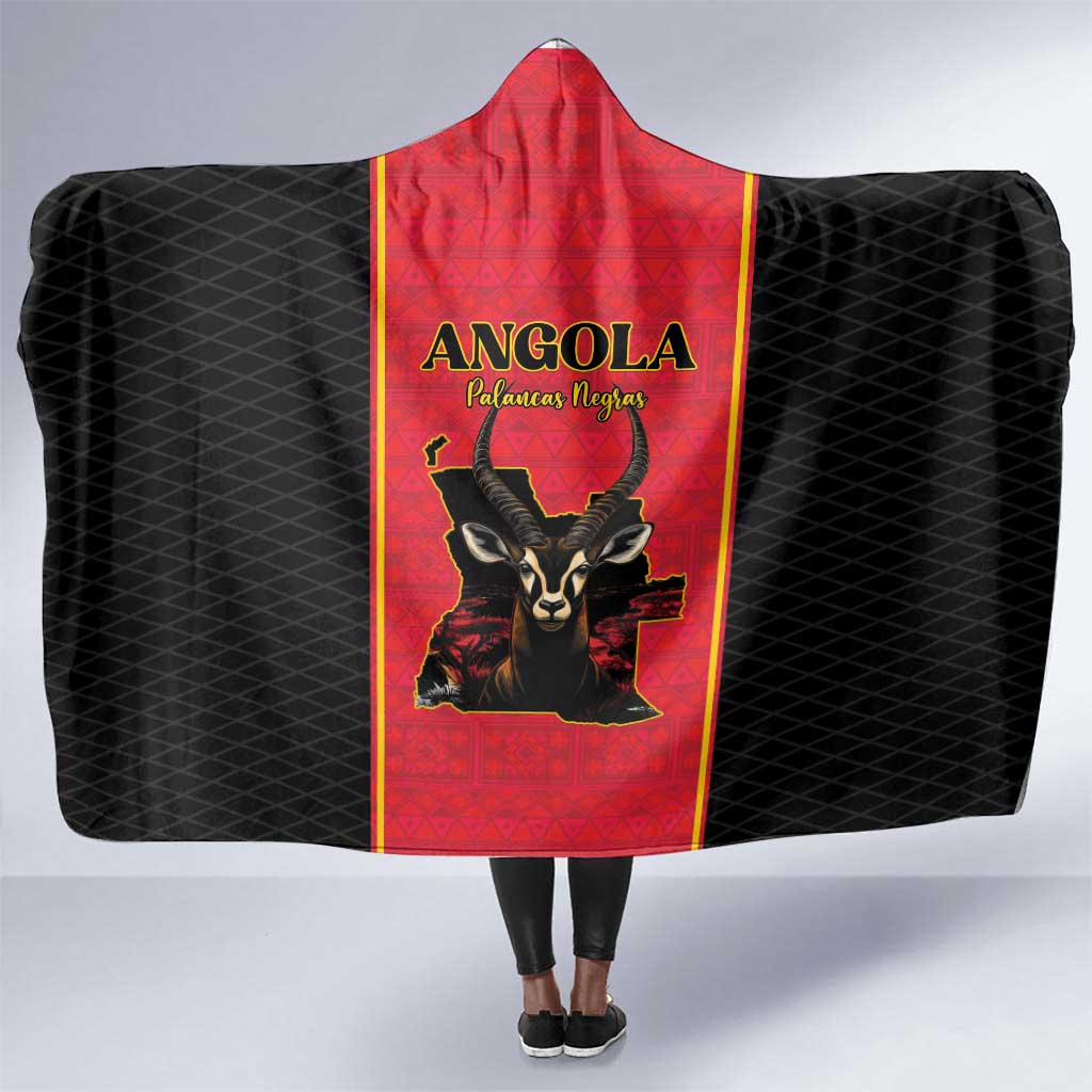 Angola Football Hooded Blanket Come On Palancas Negras - Wonder Print Shop