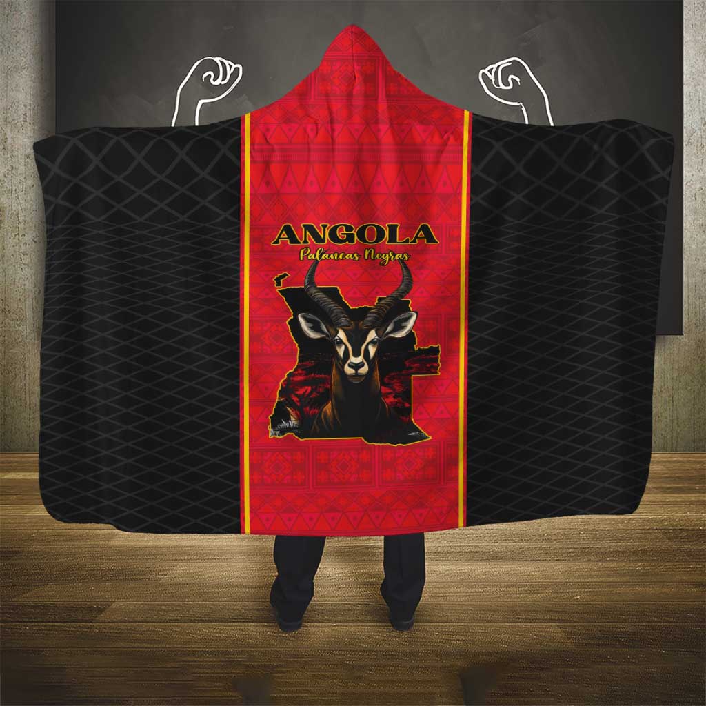 Angola Football Hooded Blanket Come On Palancas Negras - Wonder Print Shop
