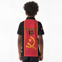 Custom Angola Football Kid Polo Shirt Come On Palancas Negras LT15