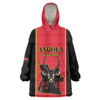 Custom Angola Football Kid Wearable Blanket Hoodie Come On Palancas Negras - Wonder Print Shop