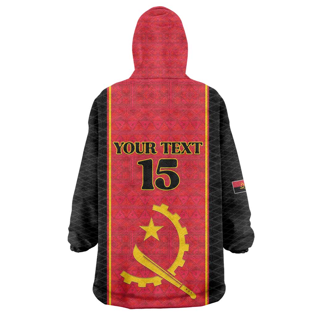 Custom Angola Football Kid Wearable Blanket Hoodie Come On Palancas Negras - Wonder Print Shop